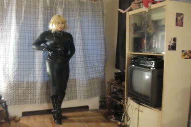 Catsuited Dollification  Masturbation